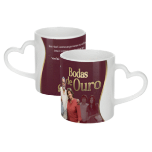 Caneca Cerâmica Coração 325ml