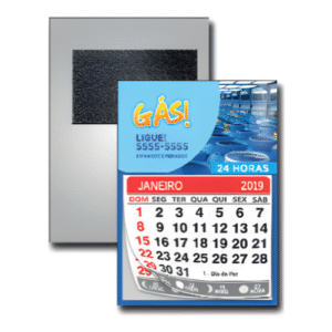 Postal Imantado com Calendário